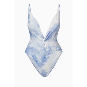 Jonathan Simkhai Ingrid Twist Tie Dye One Piece Swimsuit Women’s Swim